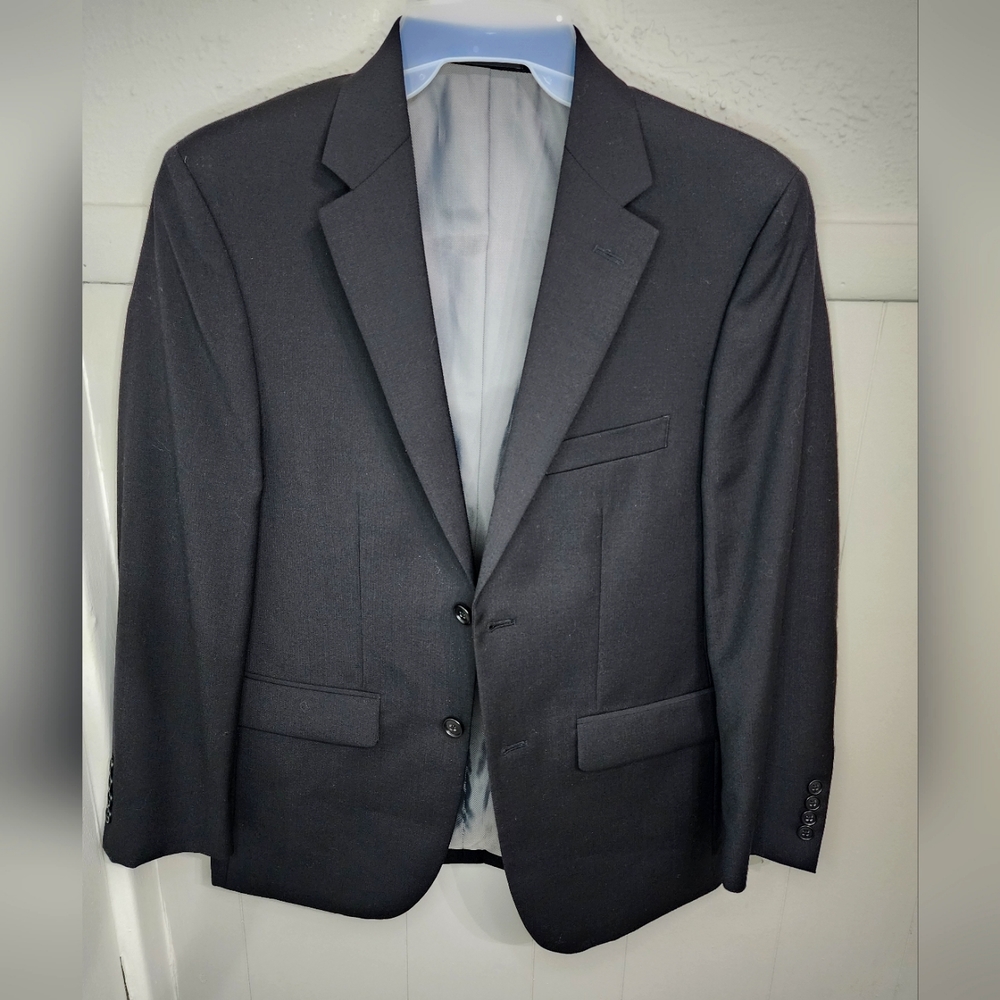 Pronto Uomo Black Suit Mens Black Jacket 38R